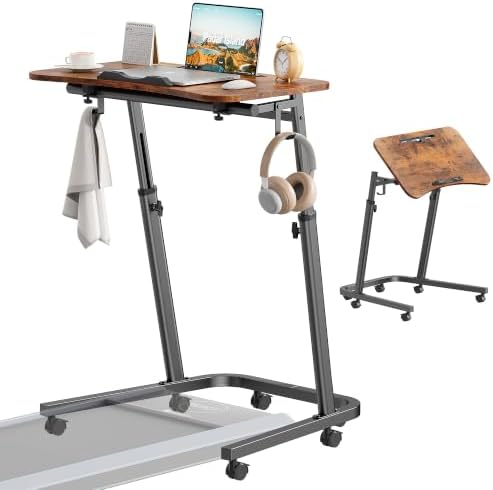 Walking Pad Desk with Tilt Top, Adjustable Standing Desk for Treadmill by Unknown