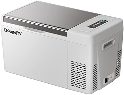 BougeRV 12v refrigerator 23 Quart with Cover, -8℉~50℉ Portable Freezer by BougeRV