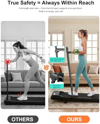 Superun Walking Pad with 6% Incline, 2.5HP Treadmill, 0.6-3.8 MPH, 300 lbs - Image 2