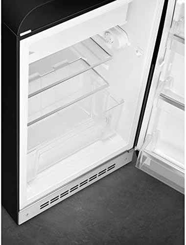 Smeg FAB10 50's Retro Style Aesthetic Refrigerator with 4.48 Cu Total Capacity, 2 Glass Shelves, LED Internal Light, 22-Inches, Black Right Hand Hinge Made In Italy - Image 7