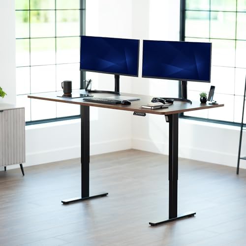 VIVO Rustic Vintage Brown 71 x 36 in Standing Desk, DESK-KIT-1B7N-36 - Image 2