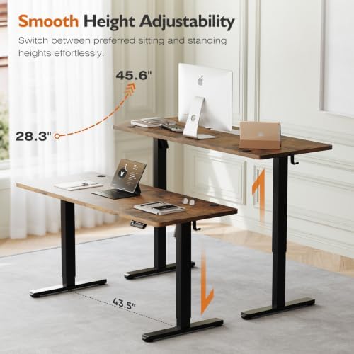 Monomi Electric Standing Desk 55"x24"Height Adjustable Sit Stand Up Desk - Image 4