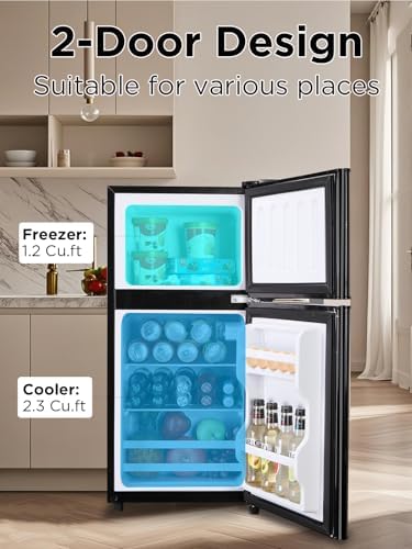 F.W.WOOLWORTHS 3.5 Cu.Ft Refrigerator with Freezer - Image 2