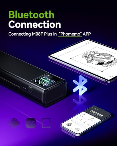 Phomemo M08F Plus Touchscreen Tattoo Stencil Printer, Bluetooth, Thermal - Image 4