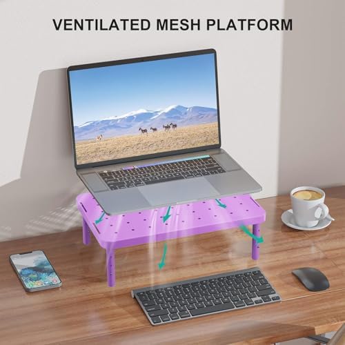 WALI Computer Monitor Stand for Desk, Adjustable Laptop Riser, up to 44 lbs - Image 5