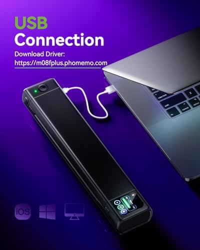 Phomemo M08F Plus Touchscreen Tattoo Stencil Printer, Bluetooth, Thermal - Image 5