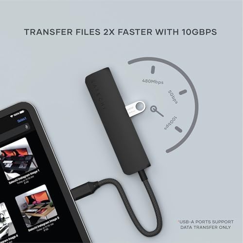 Satechi 4-in-1 USB-C Hub, 4K/60Hz HDMI, 100W PD Charging, Black - Image 3