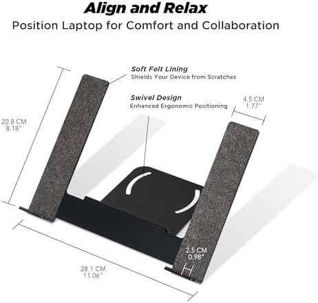 ULTRARM Moodular Laptop Tray Stand Add-On for Slide Rails, Do Not Use Alone - Image 4