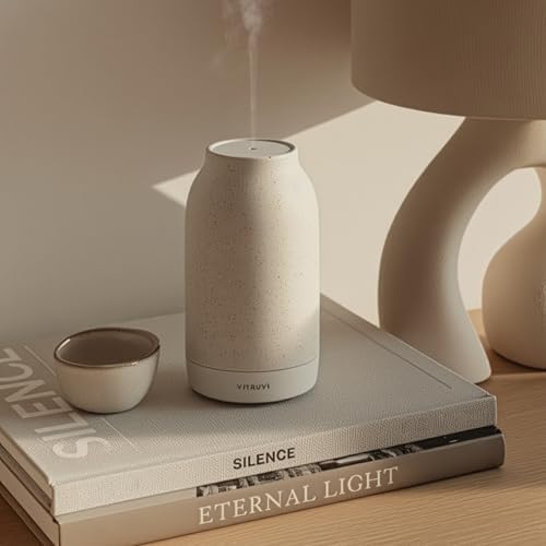 Vitruvi Air Waterless Diffuser for Home, 1500 Sq Ft Coverage | Diffusers for Home, Oil Diffuser, Housewarming Gift, Ceramic Finish, 5 Adjustable Scent Strengths | Vanilla - Image 2