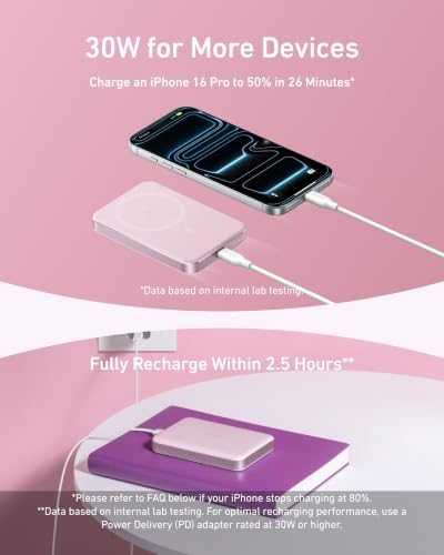 Anker MagGo Power Bank, 10,000mAh Qi2-Certified 15W Portable Charger - Image 6