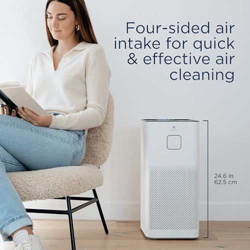 Medify MA-50 Air Purifier V3.0 with HEPA Filter | 2,640 ft² Coverage in 1hr for Smoke, Wildfires, Odors, Pollen, Pets | Quiet Removal to 0.3 Microns | White, 1-Pack - Image 2