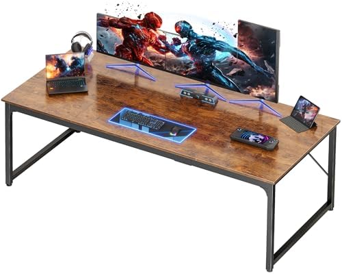 PRAISUN 70.8 X 29.5 Inch Computer Desk with Deeper Desktop by PRAISUN