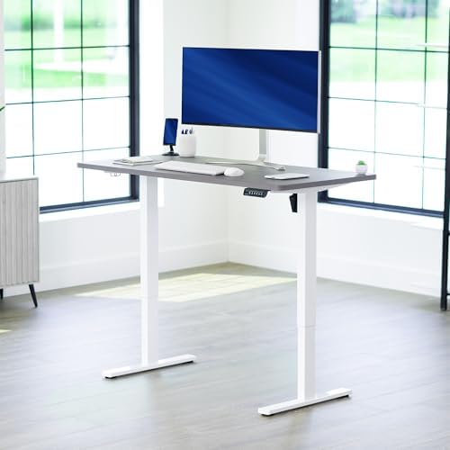 VIVO Dark Gray 55 x 28 in Standing Desk, DESK-KIT-1W55G - Image 2