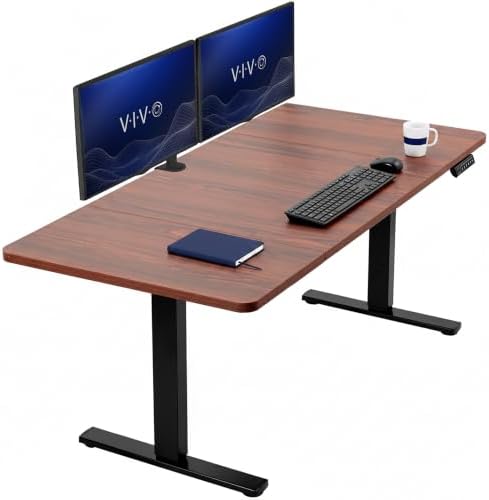 VIVO Dark Walnut 60 x 30 in Standing Desk, DESK-KIT-1B6D-30 by VIVO