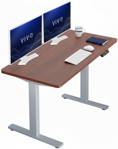 VIVO Dark Walnut 43 x 24 in Standing Desk, DESK-KIT-1G4D by VIVO