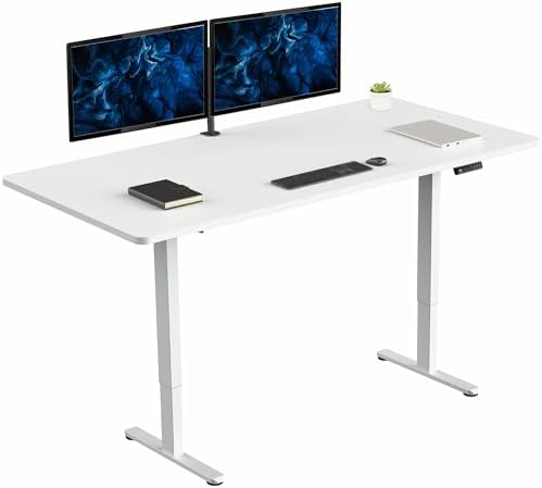 VIVO White 71 x 36 in Standing Desk, DESK-KIT-E2W7W-36 by VIVO