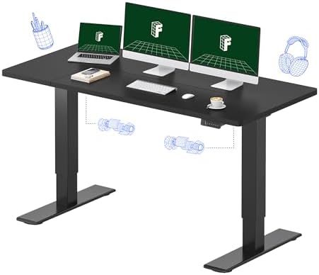 FLEXISPOT 63"x28" Electric Standing Desk, Black by Unknown