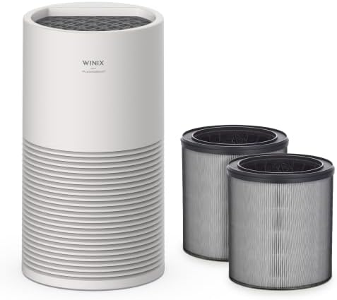 WINIX AT40 Air Purifier with 2 Years of Filters for Extra Large Room Up to 1968 Ft² in 1 Hr With Air Quality Monitor, True HEPA, Carbon Filter and Auto Mode, Captures Dander, Smoke, Dust by Winix