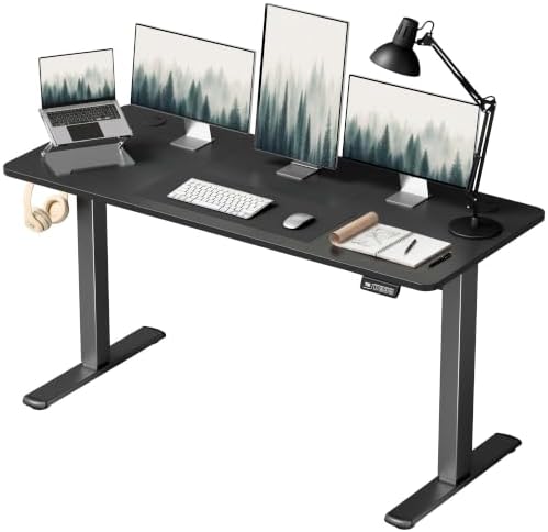 Furmax 55 Inches Electric Height Adjustable Standing Desk Home Office Desk by Furmax