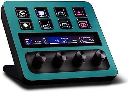 MightySkins Skin Compatible with Elgato Stream Deck + - Solid Teal | Protective, Durable, and Unique Vinyl Decal wrap Cover | Easy to Apply, Remove, and Change Styles | Made in The USA by MIGHTY+SKINS
