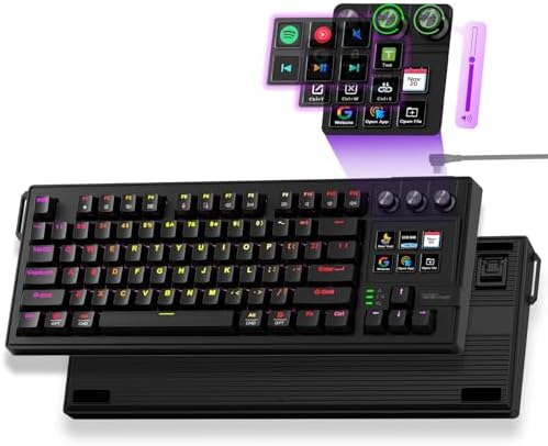 VSD K1 Pro 87‑Key Macro Mechanical Keyboard with Integrated Streaming Deck by Unknown