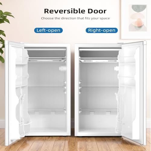Antarctic Star 3.2 Cu.Ft. Compact Refrigerator,Single Door Mini Fridge with Adjustable Thermostat,Low noise for Apartment,Dorm,Office,WHITE - Image 3