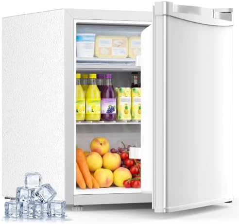 Kismile 1.3 Cu.Ft Mini Fridge with Freezer, Compact Refrigerator for Dorm by Kismile