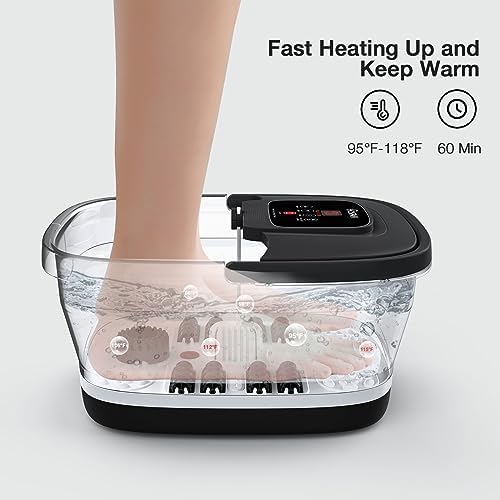 HOSPAN Collapsible Foot Spa, Foot Bath Massager with Heat, Bubble & Massage - Image 3