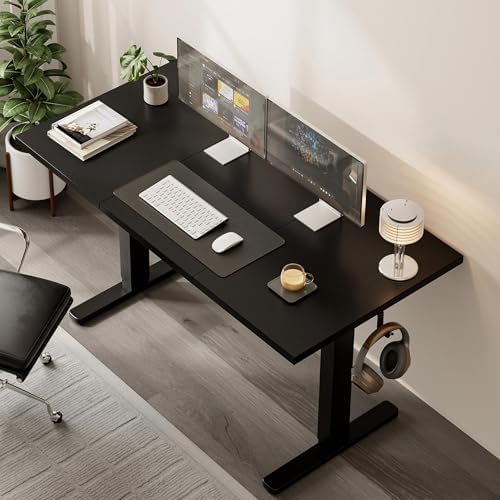 Acrolix 40x24 Electric Standing Desk with Cable Net, Black - Image 2