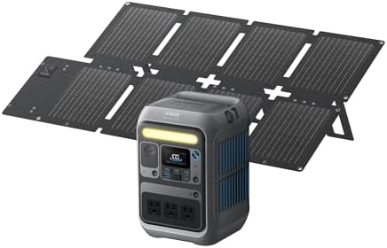 Anker SOLIX C300 Portable Power Station with 60W Solar Panel, 288Wh, 300W by Anker