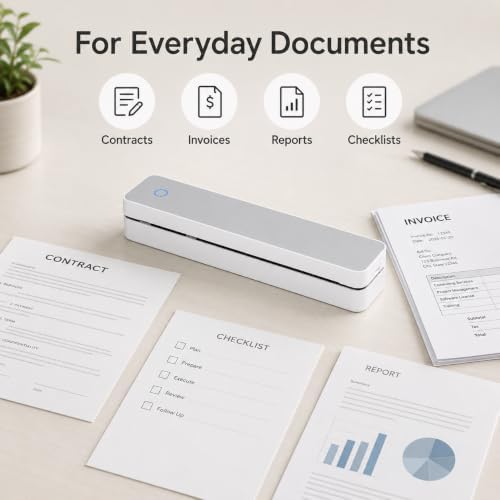 Portable Thermal Printer Bluetooth Inkless Printer for US Letter A4 A5 B5 - Image 6