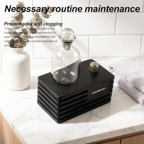 Waterless Essential Oil Aroma Diffuser Home Scent Decor Black - Image 6