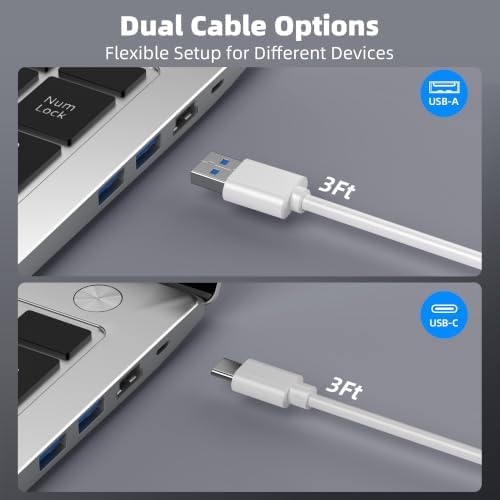 Powered USB Hub, intpw 10 Port USB 3.1 Hub with 10Gbps Data Transfer, 36W(12V/3A) Power Adapter, USB Type A and Type C Cable, Grey USB Hub for Laptop, MacBook and Desktop Computer - Image 6