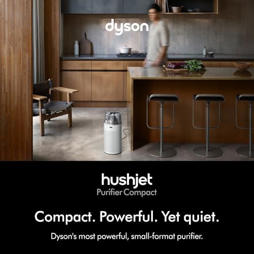 Dyson Hushjet Compact Air Purifier, Powerful, Whisper-quiet (White/Silver) - Image 3