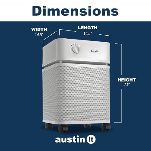 Austin Air HealthMate Plus Air Purifier - Advanced 4- Stage Filtration Air Purifiers For Home with Activated Carbon & Zeolite - Ideal as Air Purifiers for Bedroom or Large room, Model B450 Sandstone - Image 5