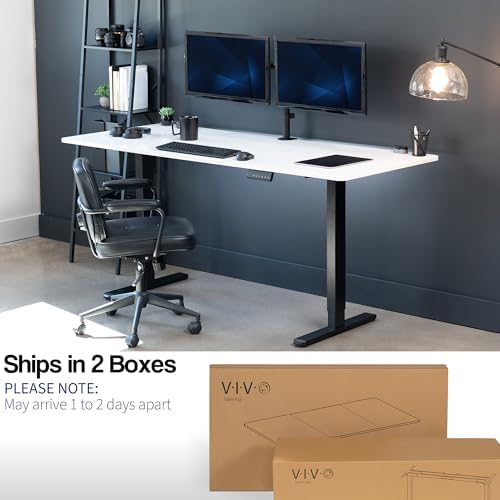VIVO White Dry Erase 71 x 30 in Standing Desk, DESK-KIT-E2B7WE - Image 5