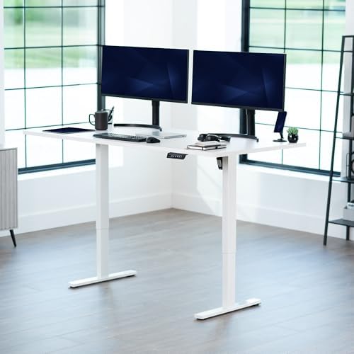 VIVO White 71 x 36 in Standing Desk, DESK-KIT-1W7W-36 - Image 2