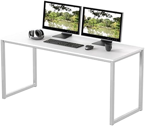 SHW Mission 48-Inch Home Office Computer Desk, White by SHW