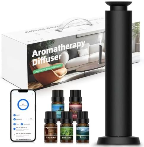 Hotel Waterless Scent Diffuser with 5 Fragrance Oils Covers up 2000 Sq Ft by Unknown