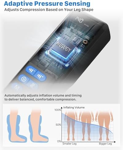 Air Compression Leg Massager with Heat for Foot & Calf Fast Recovery - Image 5