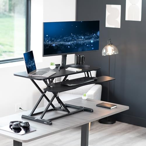VIVO Black 42 in Standing Desk Converter, DESK-V042KB - Image 2