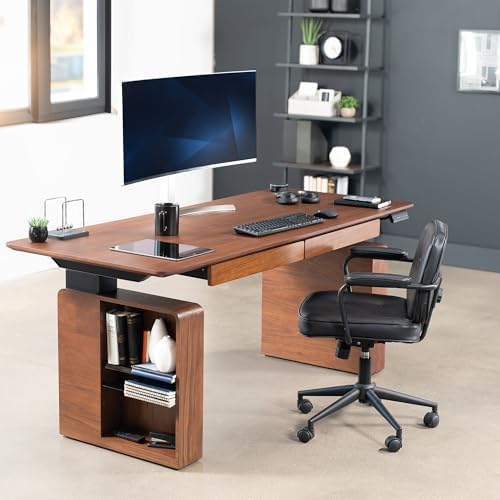 VIVO Walnut 71 x 30 in Executive Standing Desk, DESK-EX7230D - Image 2
