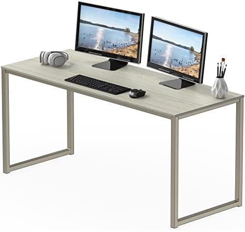 SHW Mission 55-Inch Home Office Computer Desk, Maple by SHW