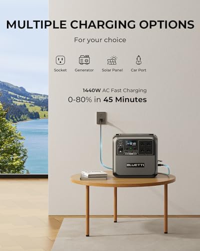 BLUETTI AC180 Portable Power Station 1152Wh 1800W LiFePO4 Solar Generator - Image 4