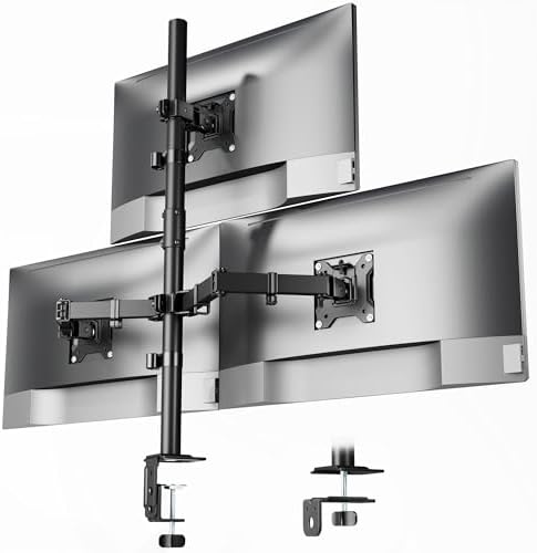 monTEK Triple Monitor Stand for 17-32" Screens, 22 lbs Each by monTEK