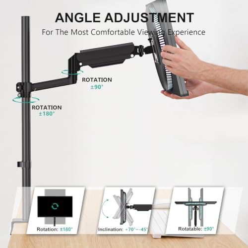 WALI Extra Tall Monitor Mount for 13-40 inch Computer Screens, up to 22 lbs - Image 2