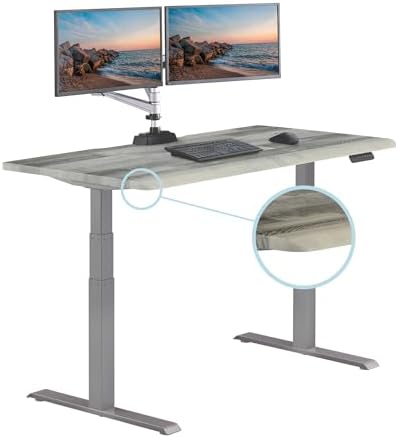 Vari ComfortEdge Electric Standing Desk – 60x30 – Driftwood/Slate - Image 3
