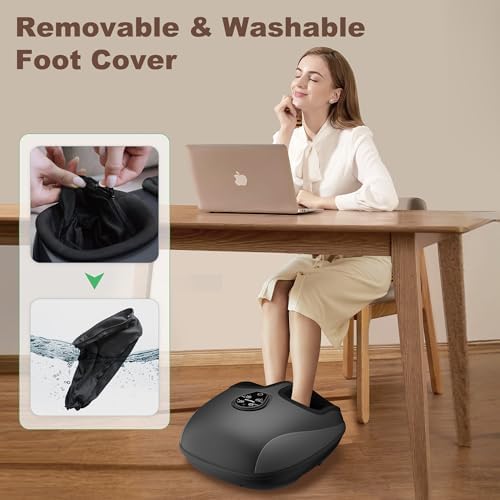 Heycool Shiatsu Foot Massager with Heat, Deep Kneading, Compression & Vibration Foot Massager Machine with Remote Control, Fits Size 13 for Home Relaxation, Office Workers & Seniors - Image 6
