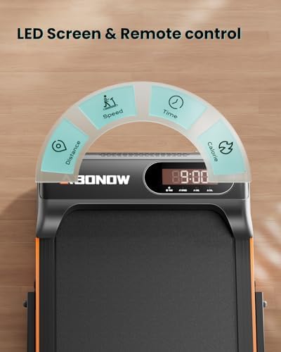 Abonow Walking Pad with Handle Bar - 2 in 1 Under Desk Treadmill - Image 2