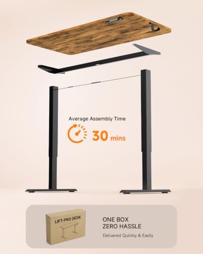 Standing Desk, 48 × 24 Inches Electric Height Adjustable, Home Office - Image 7